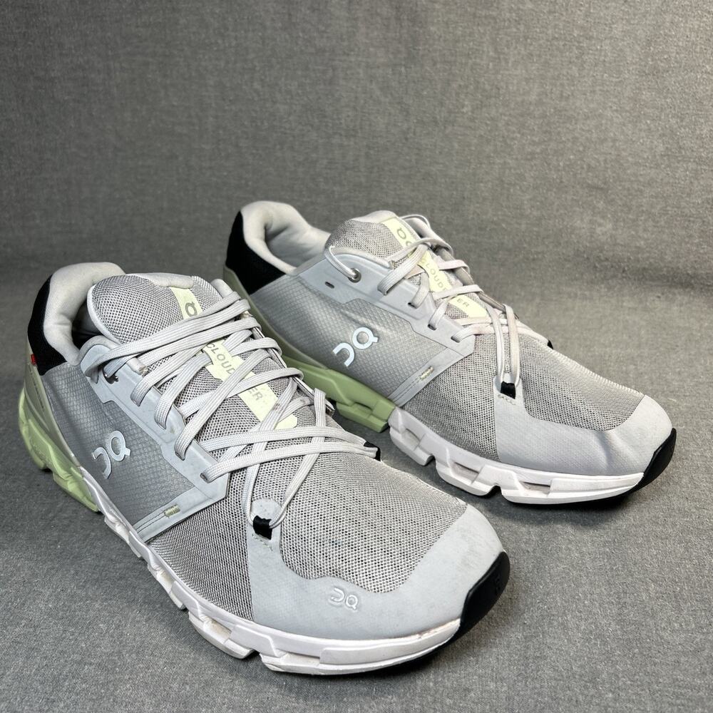 On Running Cloudflyer 4 Shoes Mens 13 Gray CloudTec Helion Sneakers Athletic